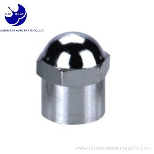 using dome sealing chromed brass tire valve cap